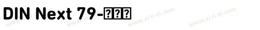 DIN Next 79字体转换